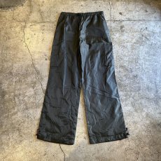 画像1: KHAKI COLOR CARGO DESIGN NYLON PANTS / ~W37 (1)