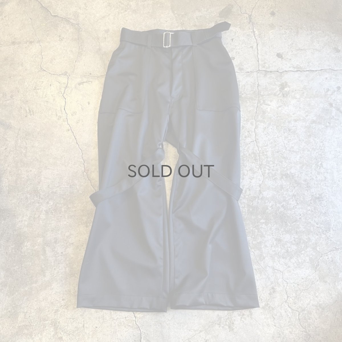 画像1: 【WONDERGROUND】NEO BONDAGE WIDE PANTS / OS (1)