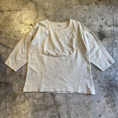 画像1: OLD LIGHT GREY COLOR DESIGN SWEAT / Ladies M (1)