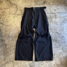 画像1: 【WONDERGROUND】NEO BONDAGE WIDE PANTS / OS / STRIPE (1)