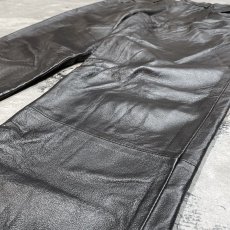 画像6: REAL LEATHER STRAIGHT SILHOUETTE PANTS / W32 (6)