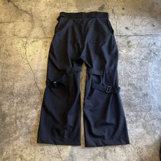 画像2: 【WONDERGROUND】NEO BONDAGE WIDE PANTS / OS / STRIPE (2)