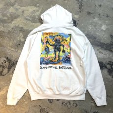 画像1: USA LIMITED!! "BASQUIAT" ART PRINTED HOODIE / Mens L (1)