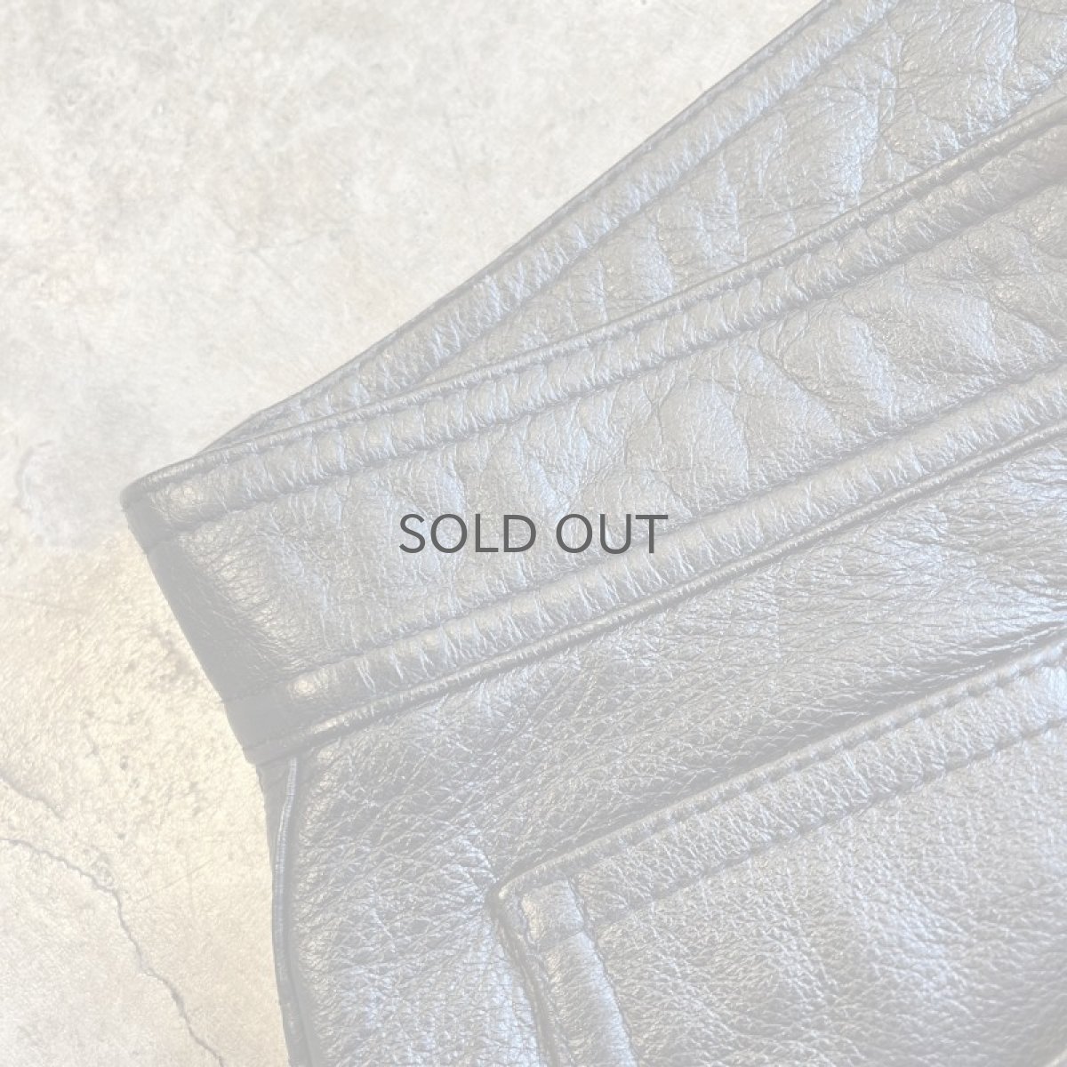 画像7: LEATHER BLACK COLOR DESIGN TAPERED PANTS / W29 (7)