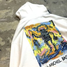 画像9: USA LIMITED!! "BASQUIAT" ART PRINTED HOODIE / Mens L (9)