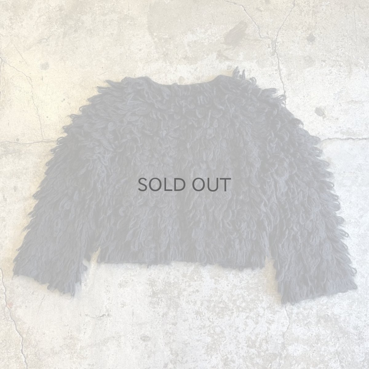 画像2: ALL OVER LOOP FRINGE DESIGN SHORT CARDIGAN / Ladies M (2)