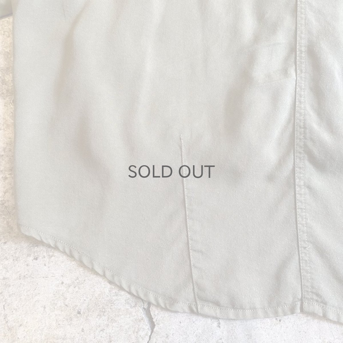 画像10: KHAKI COLOR 4POCKET DESIGN L/S SHIRT / Ladies L (10)