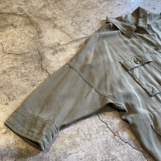 画像7: KHAKI COLOR 4POCKET DESIGN L/S SHIRT / Ladies L (7)