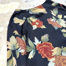 画像9: FLORAL PATTERN SHOULDER BUTTON L/S TOPS / Mens M / MADE IN USA (9)