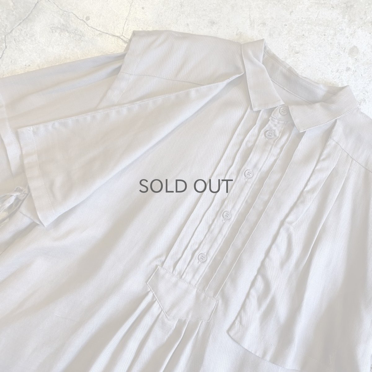 画像7: LAYERED VEST SIDE RIBBON DESIGN BLOUSE / Ladies L (7)