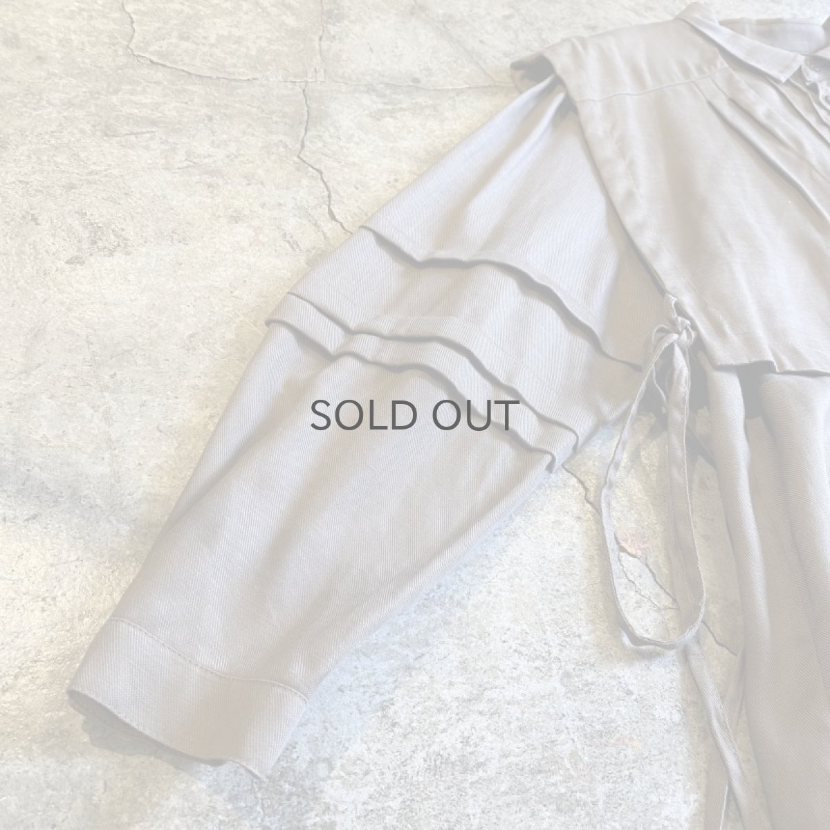 画像5: LAYERED VEST SIDE RIBBON DESIGN BLOUSE / Ladies L (5)