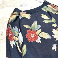 画像3: FLORAL PATTERN SHOULDER BUTTON L/S TOPS / Mens M / MADE IN USA (3)