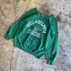 画像4: 80's【CHAMPION】COLOR FOOTBALL PRINTED L/S SWEAT / Ladies / MADE IN USA (4)