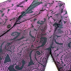 画像6: PAISLEY PATTERN COLOR TAILORED JACKET / Mens M (6)