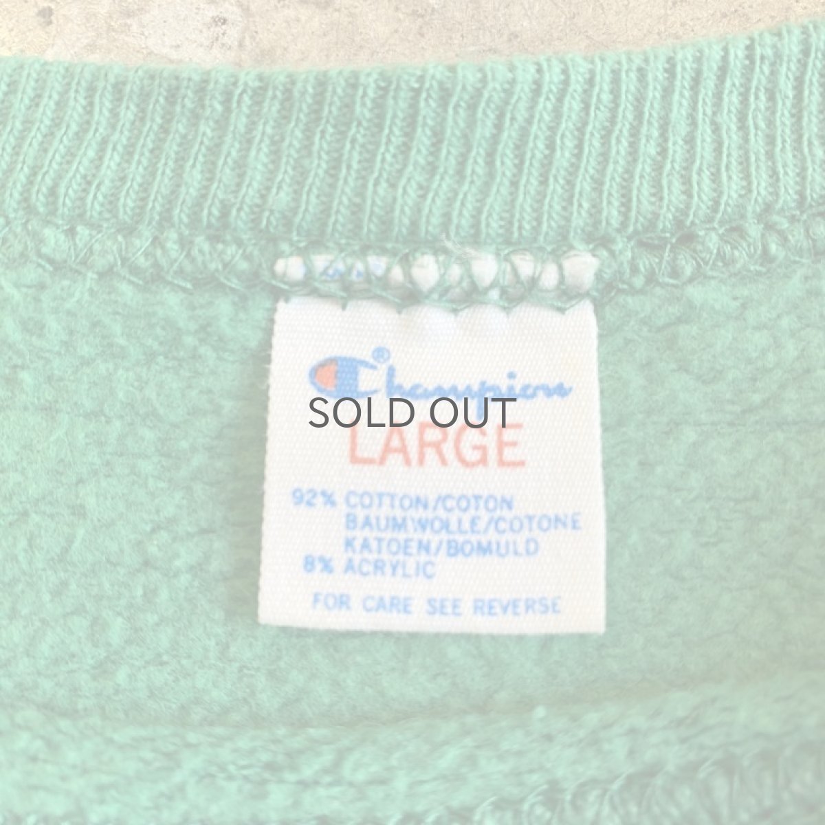 画像12: 80's【CHAMPION】COLOR FOOTBALL PRINTED L/S SWEAT / Ladies / MADE IN USA (12)