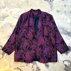 画像1: PAISLEY PATTERN COLOR TAILORED JACKET / Mens M (1)