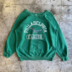 画像1: 80's【CHAMPION】COLOR FOOTBALL PRINTED L/S SWEAT / Ladies / MADE IN USA (1)