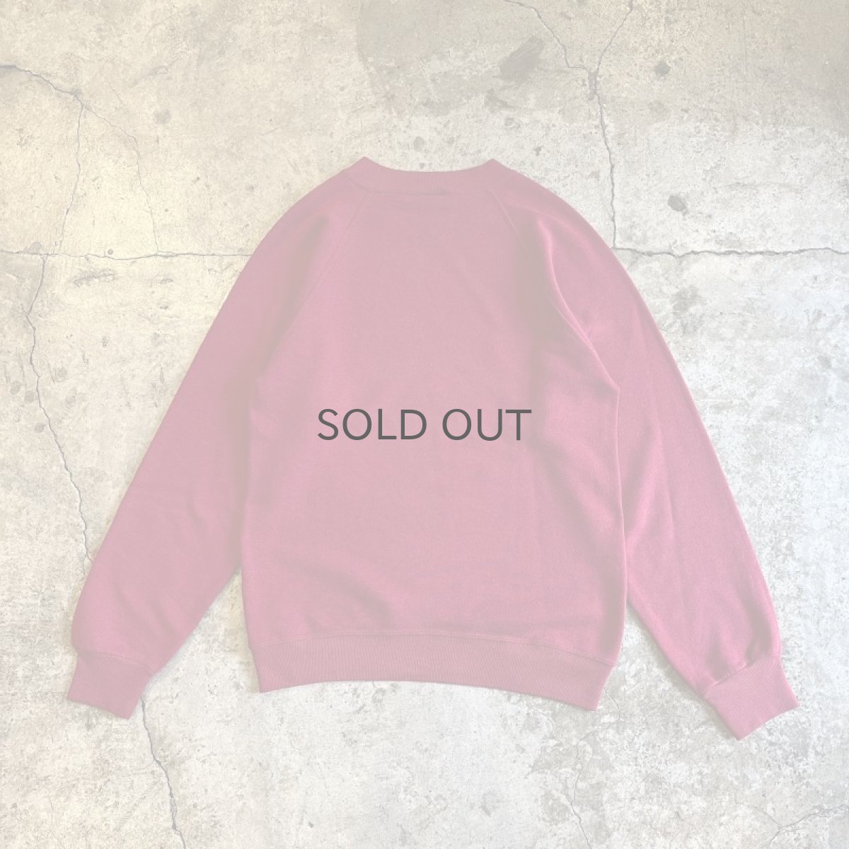 画像2: OLD FRONT LOGO PRINTED DESIGN COLOR L/S SWEAT / Ladies M(S) / MADE IN USA (2)