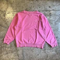 画像1: 【NIKE】ONE POINT EMBROIDERY DESIGN COLOR L/S SWEAT / Ladies L(M)  (1)