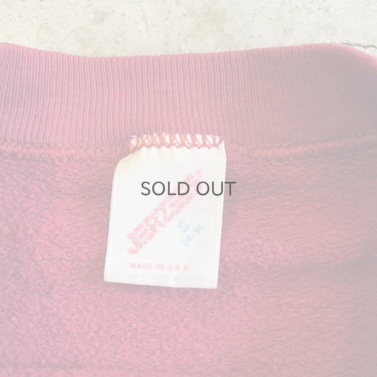 画像11: OLD FRONT LOGO PRINTED DESIGN COLOR L/S SWEAT / Ladies M(S) / MADE IN USA (11)