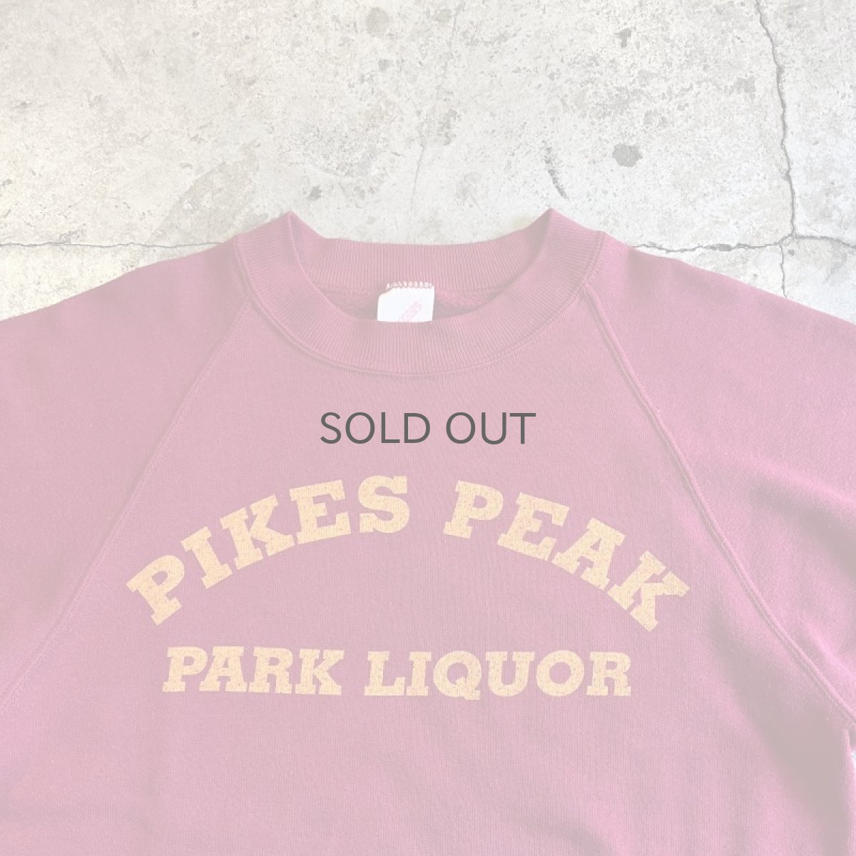 画像8: OLD FRONT LOGO PRINTED DESIGN COLOR L/S SWEAT / Ladies M(S) / MADE IN USA (8)