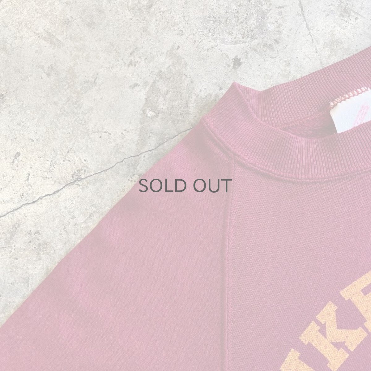 画像9: OLD FRONT LOGO PRINTED DESIGN COLOR L/S SWEAT / Ladies M(S) / MADE IN USA (9)