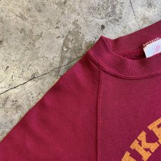 画像9: OLD FRONT LOGO PRINTED DESIGN COLOR L/S SWEAT / Ladies M(S) / MADE IN USA (9)