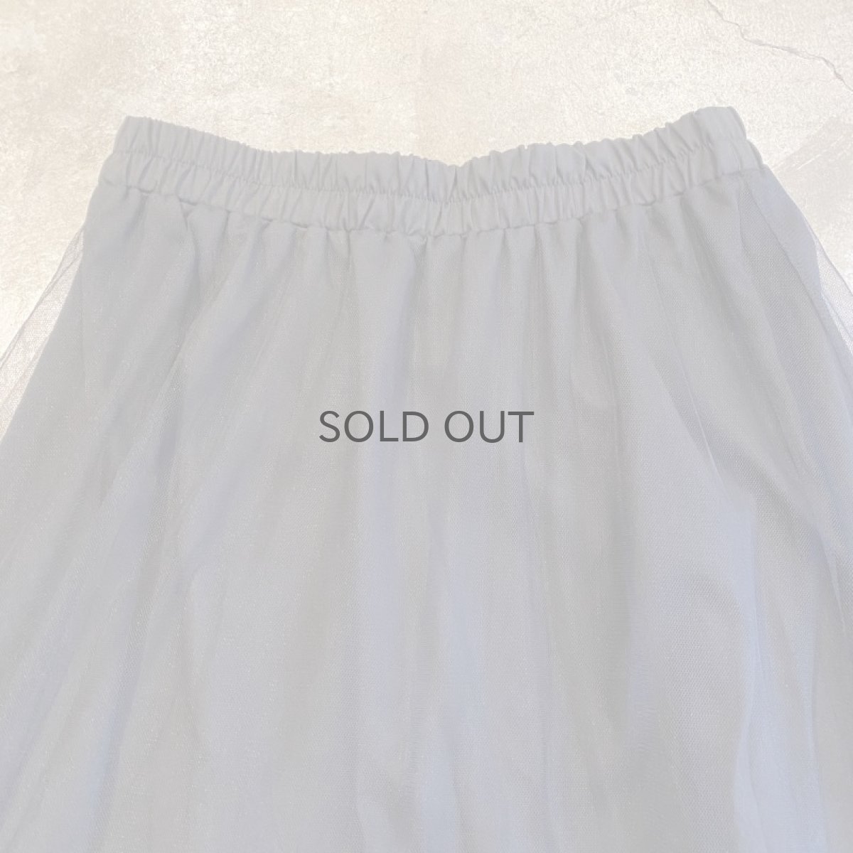 画像6: BLACK COLOR TULLE FLARE LAYERED DESIGN LONG SKIRT / W26~W34 (6)