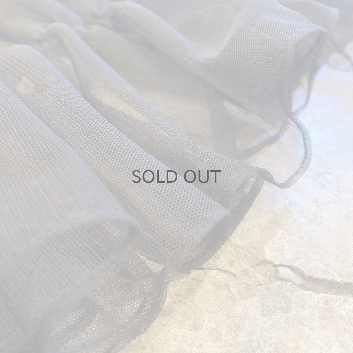 画像11: TIERED DESIGN SHEER TULLE LONG SKIRT / W24~W31 (11)