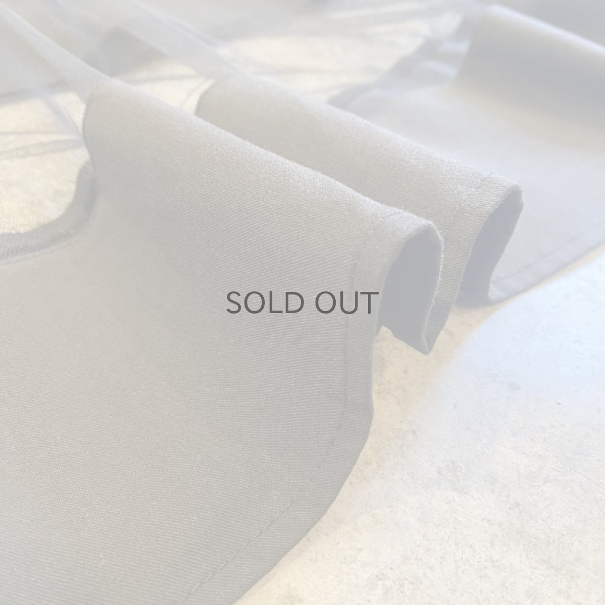 画像10: BLACK COLOR TULLE FLARE LAYERED DESIGN LONG SKIRT / W26~W34 (10)