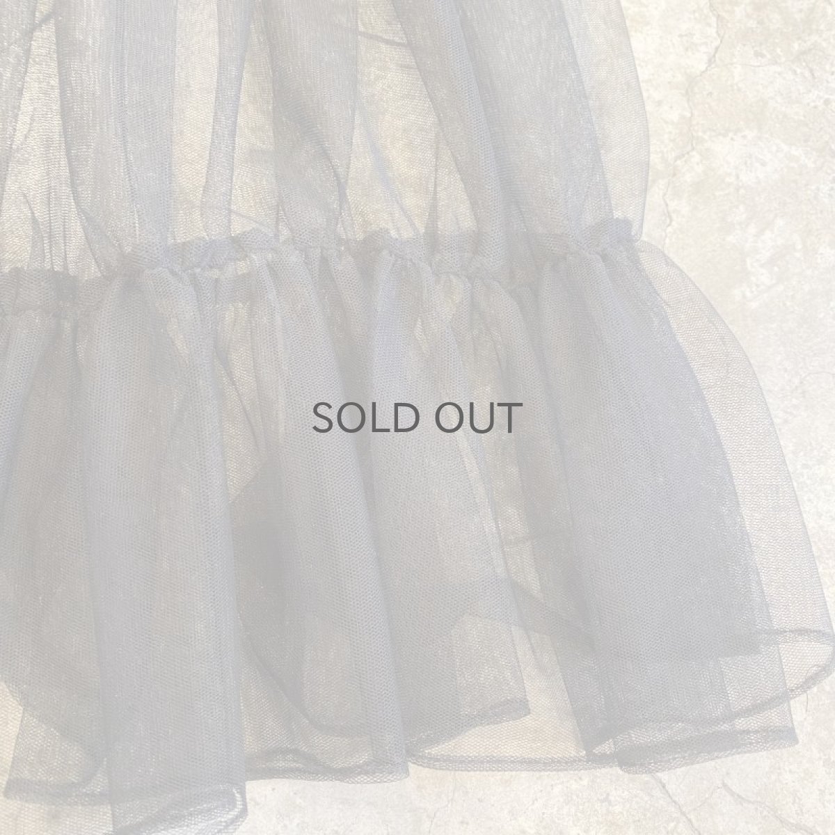 画像9: TIERED DESIGN SHEER TULLE LONG SKIRT / W24~W31 (9)