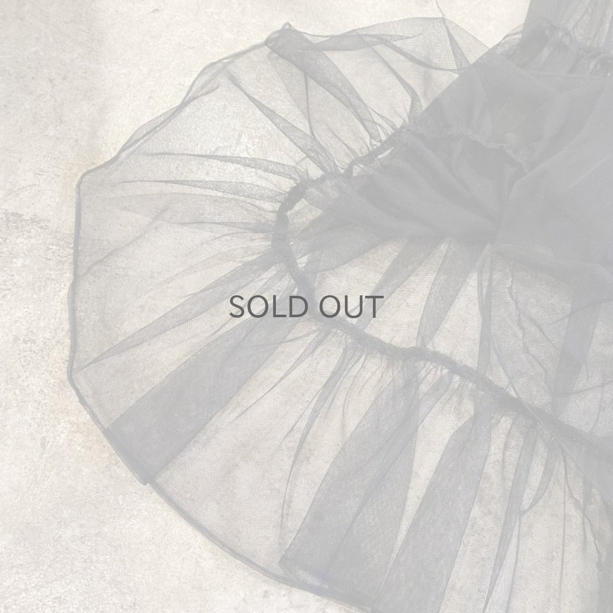 画像8: TIERED DESIGN SHEER TULLE LONG SKIRT / W24~W31 (8)