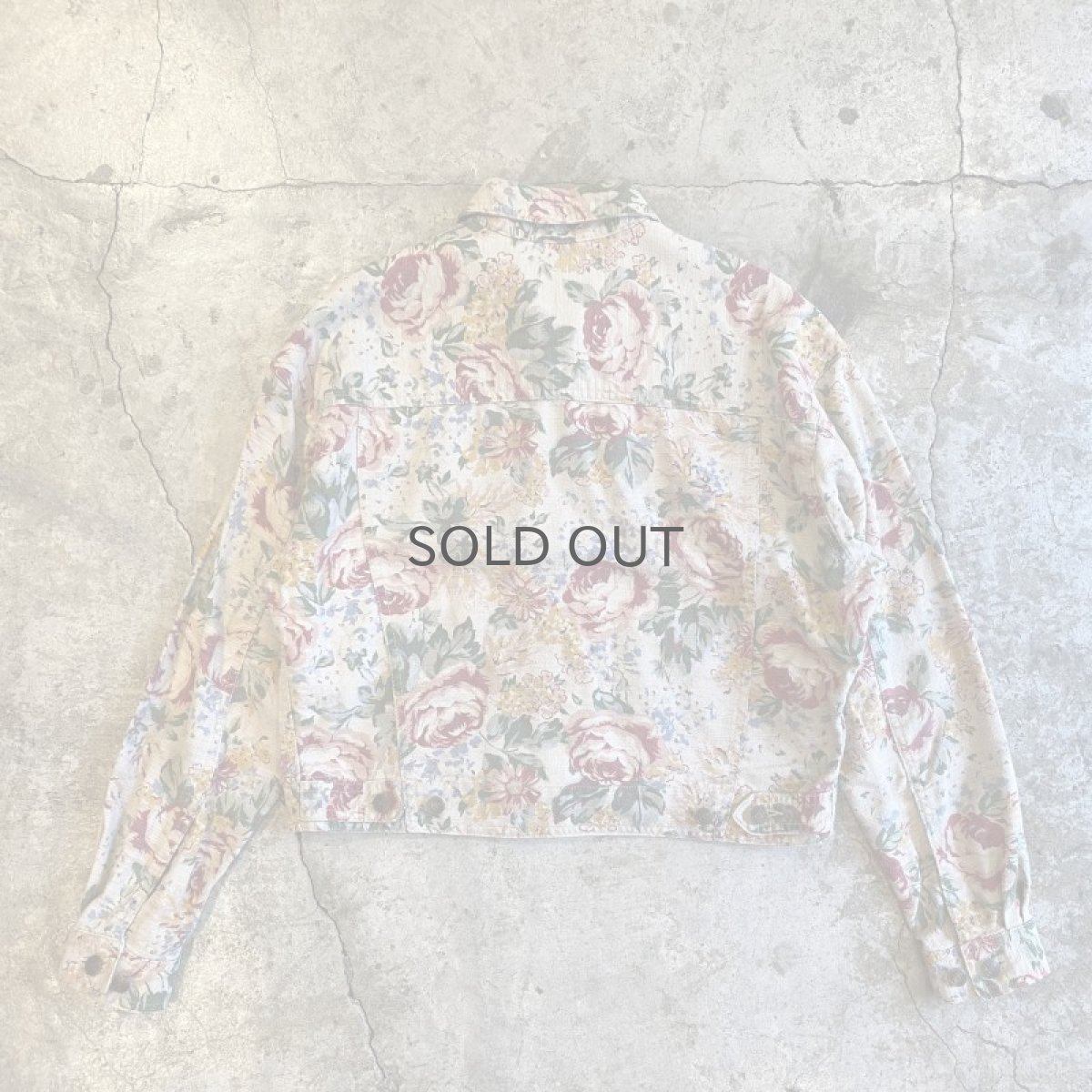 画像2: FLORAL PATTERN DESIGN SHORT JACKET / Ladies S (2)