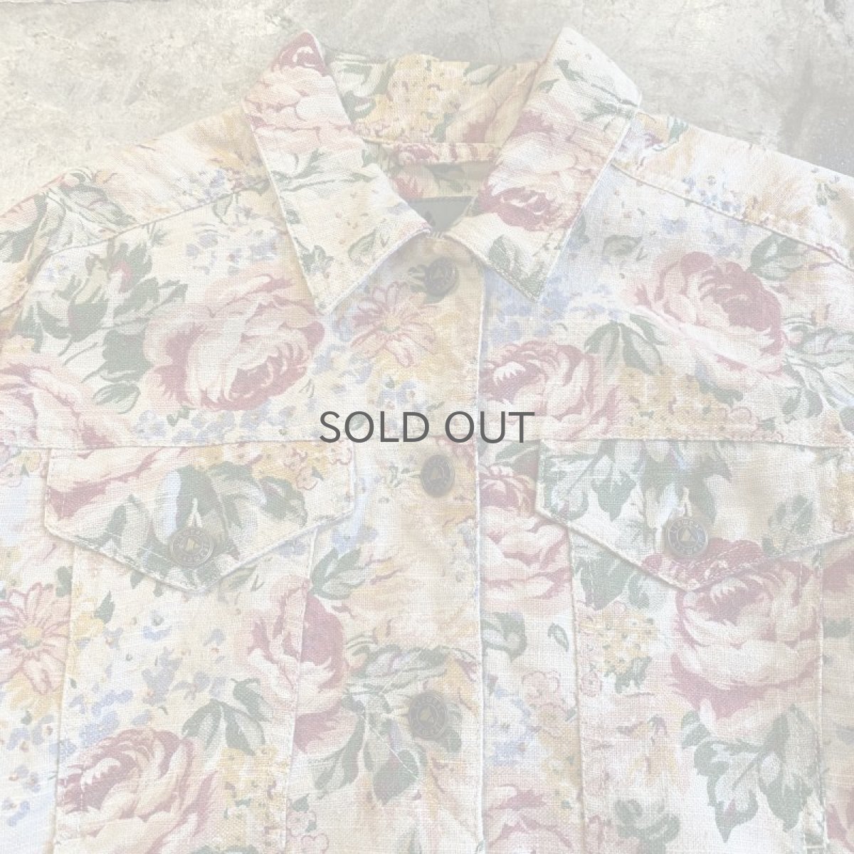 画像6: FLORAL PATTERN DESIGN SHORT JACKET / Ladies S (6)