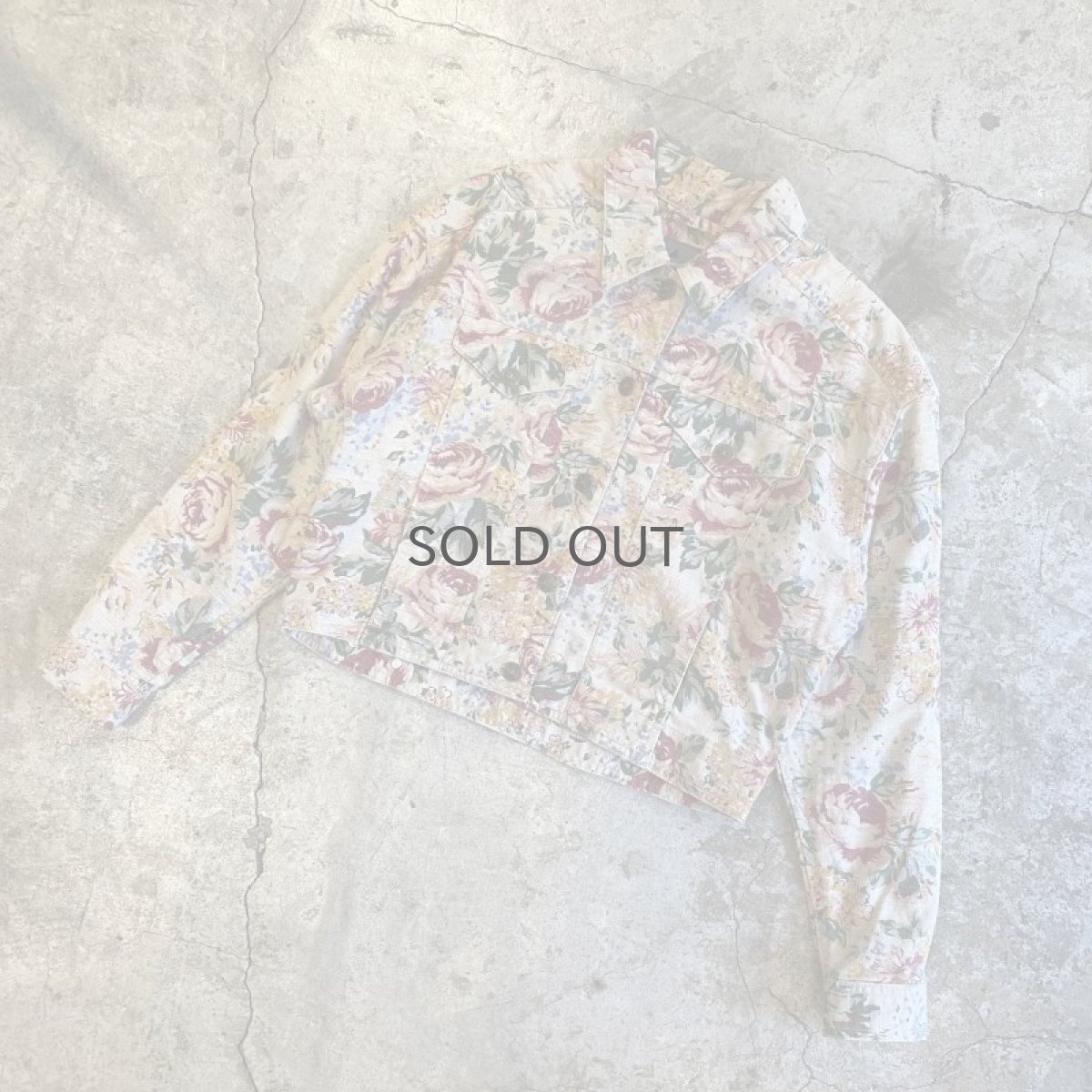 画像4: FLORAL PATTERN DESIGN SHORT JACKET / Ladies S (4)