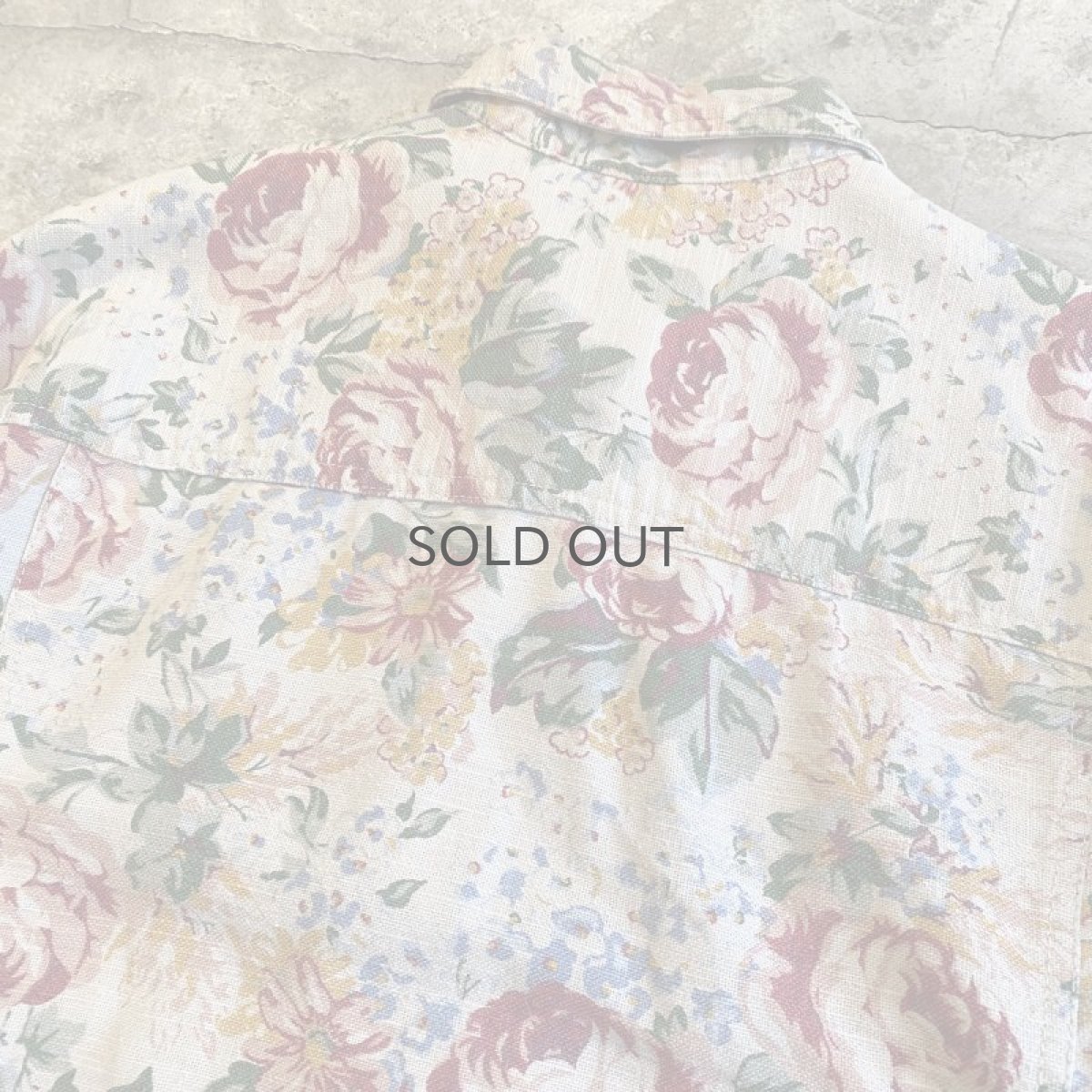 画像9: FLORAL PATTERN DESIGN SHORT JACKET / Ladies S (9)