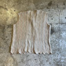 画像2: OLD MIX COLOR JAGGED PATTERN DESIGN VEST / Ladies M (2)