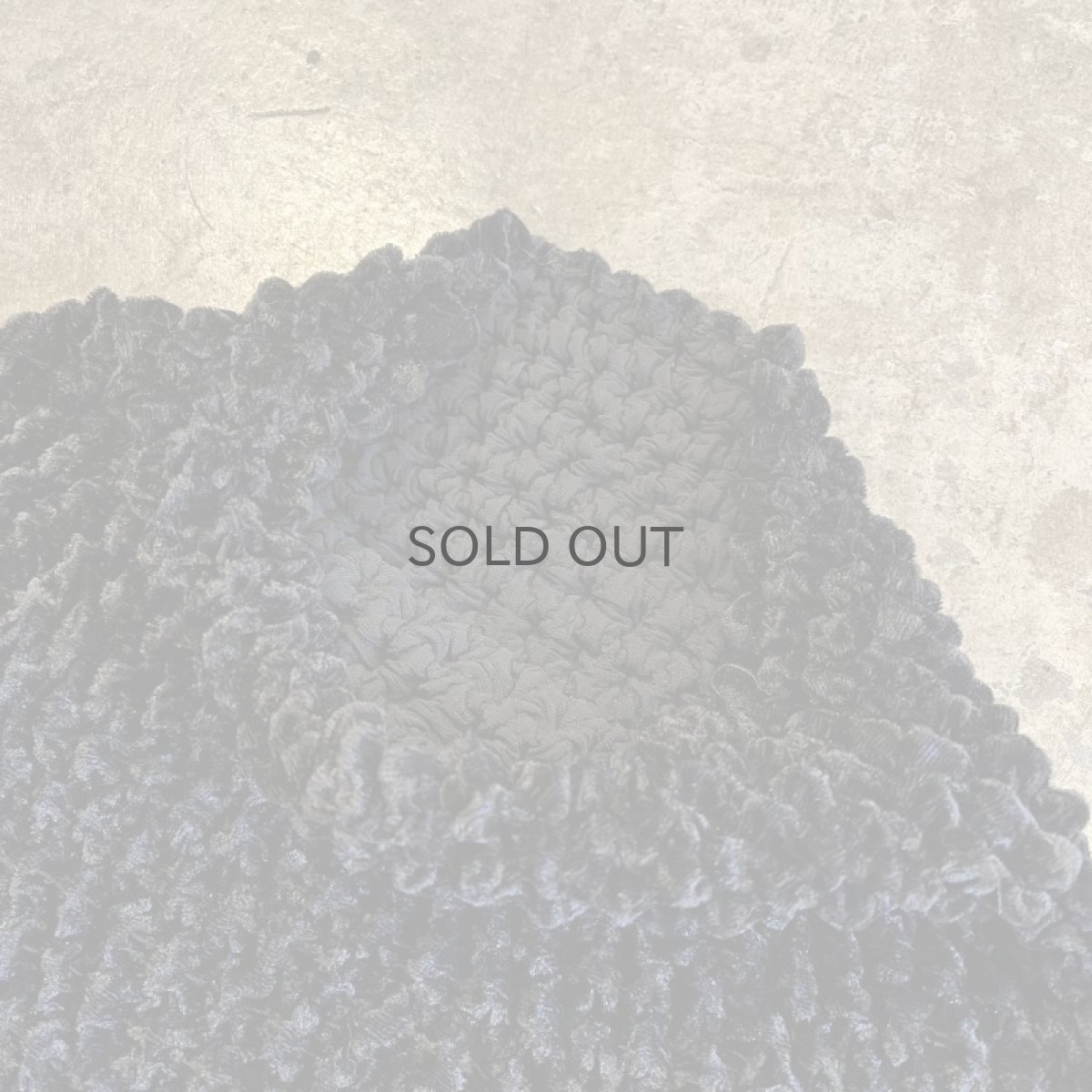 画像9: BLACK COLOR POPCORN DESIGN VELOUR L/S TOPS / Ladies S~M (9)