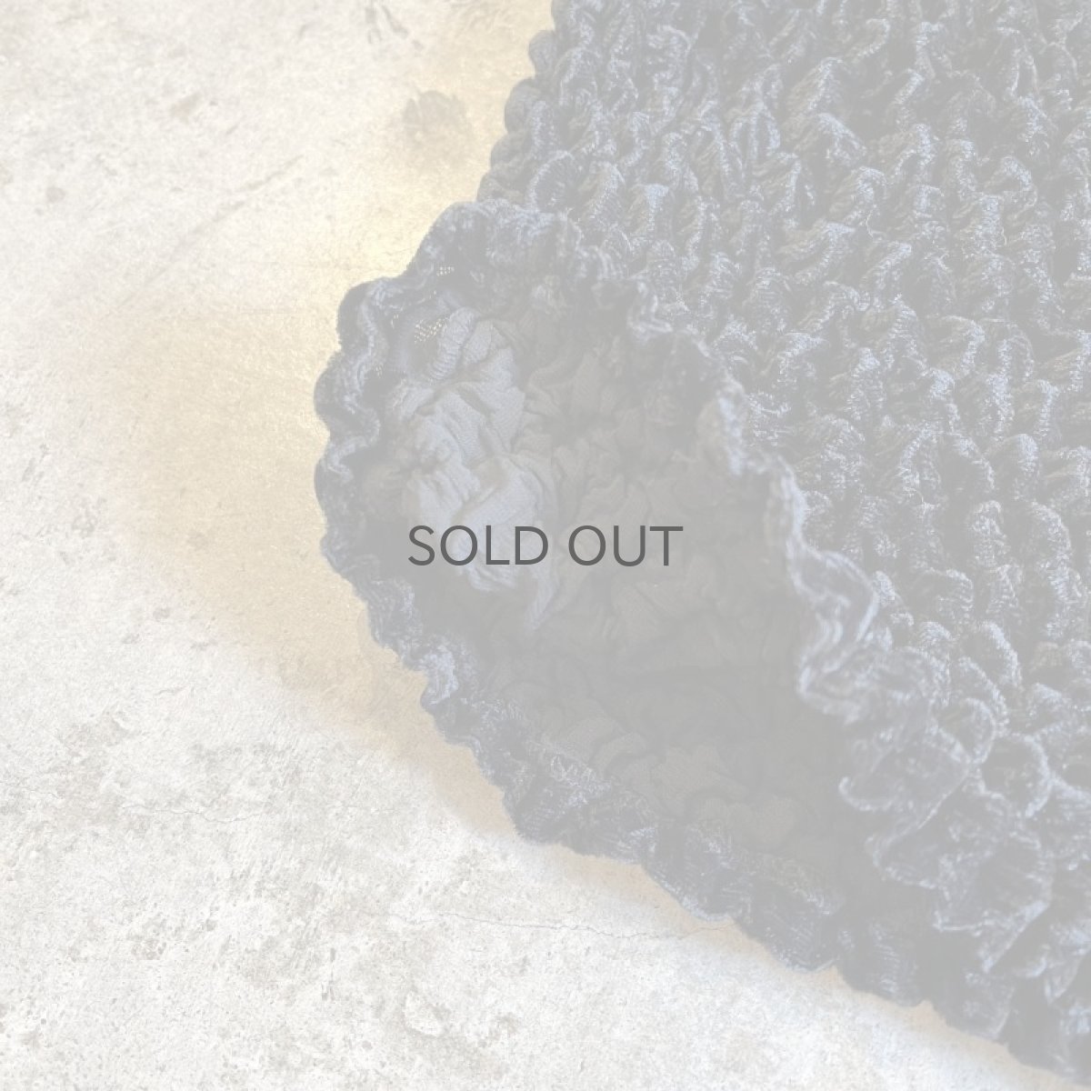 画像5: BLACK COLOR POPCORN DESIGN VELOUR L/S TOPS / Ladies S~M (5)