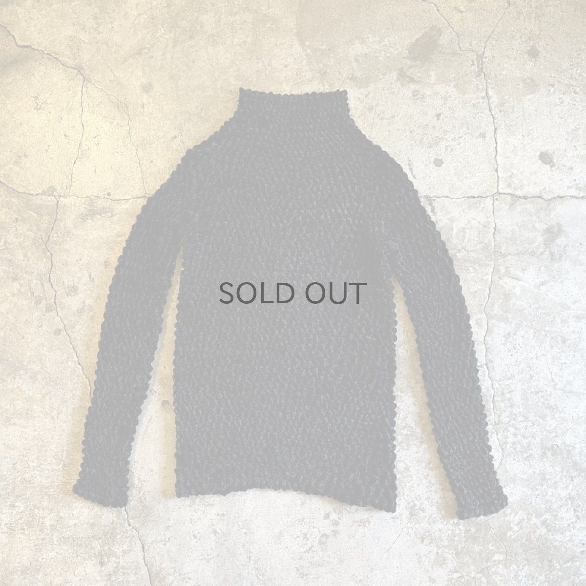 画像1: BLACK COLOR POPCORN DESIGN VELOUR L/S TOPS / Ladies S~M (1)
