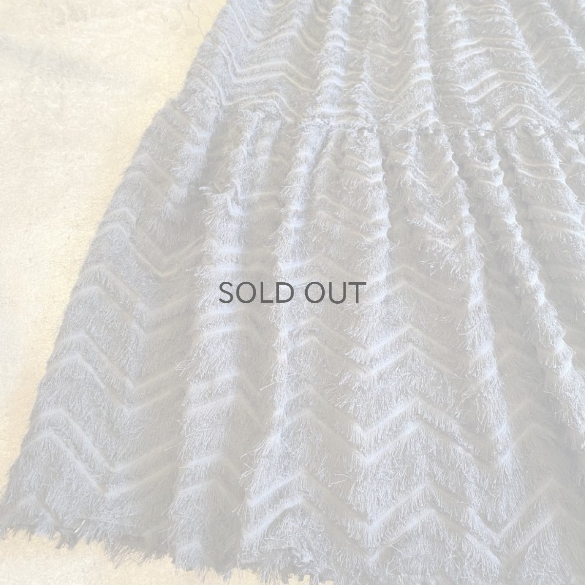 画像5: FEATHER FRINGE DESIGN TIERED LONG SKIRT / W25~W29 (5)