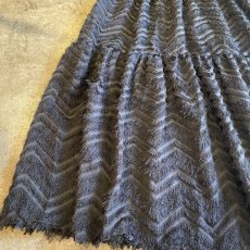 画像5: FEATHER FRINGE DESIGN TIERED LONG SKIRT / W25~W29 (5)