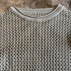 画像6: SIDE GATHER MESH DESIGN L/S TOPS / Ladies M (6)