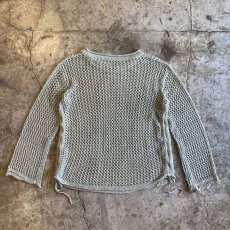 画像2: SIDE GATHER MESH DESIGN L/S TOPS / Ladies M (2)