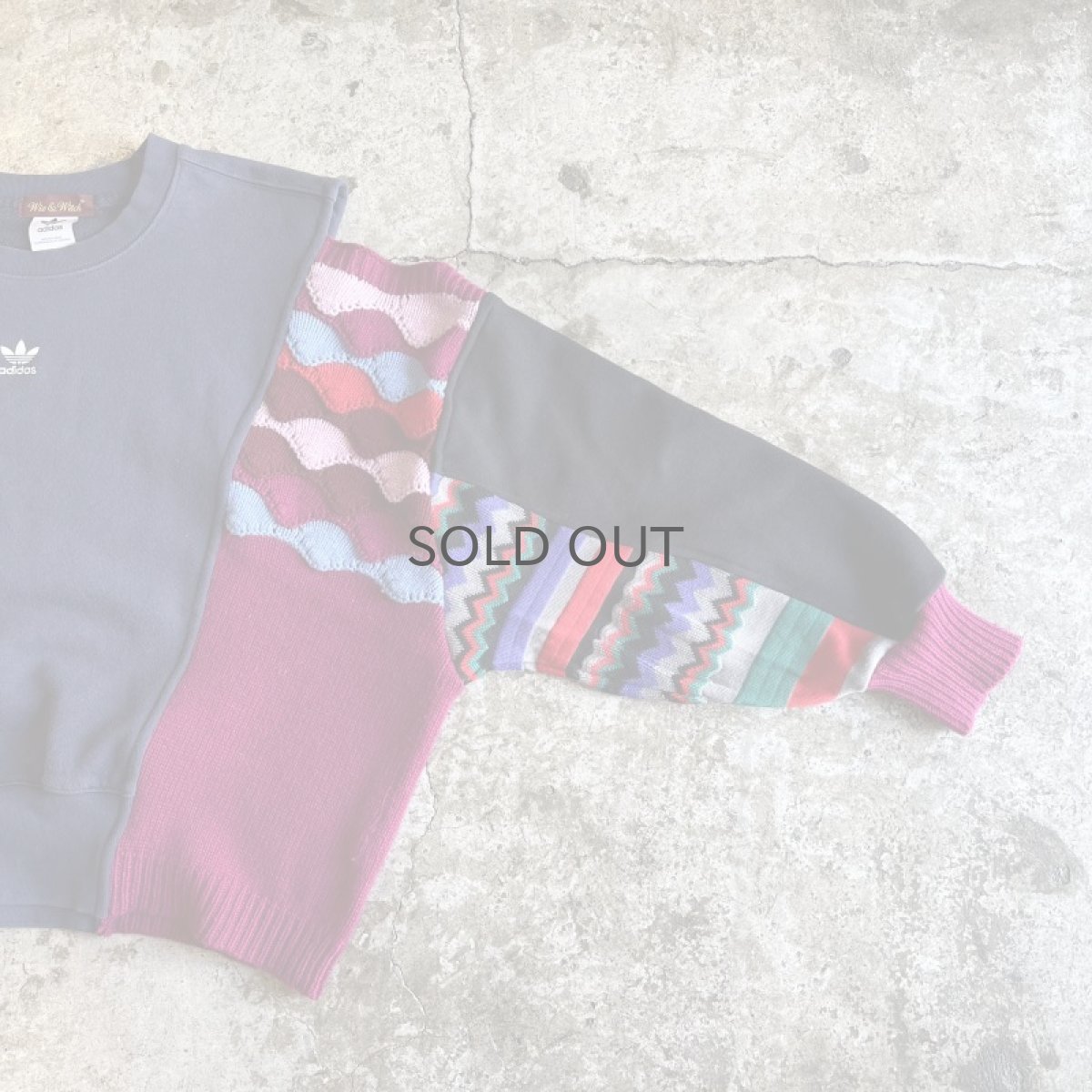 画像8: 【Wiz&Witch】"UNITED" MIX FABRIC SWEAT / OS (8)