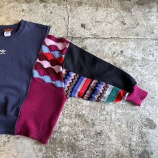 画像8: 【Wiz&Witch】"UNITED" MIX FABRIC SWEAT / OS (8)