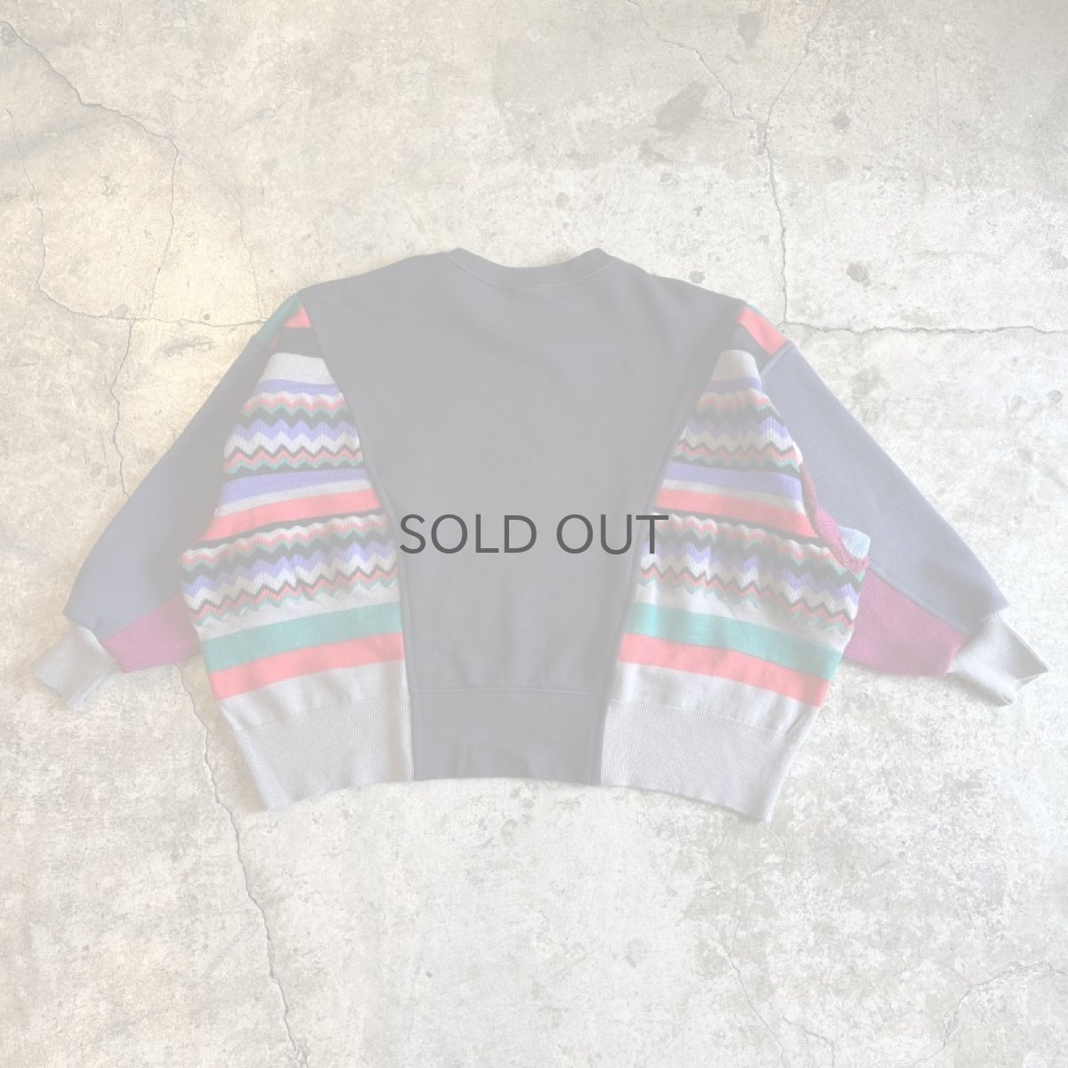 画像2: 【Wiz&Witch】"UNITED" MIX FABRIC SWEAT / OS (2)