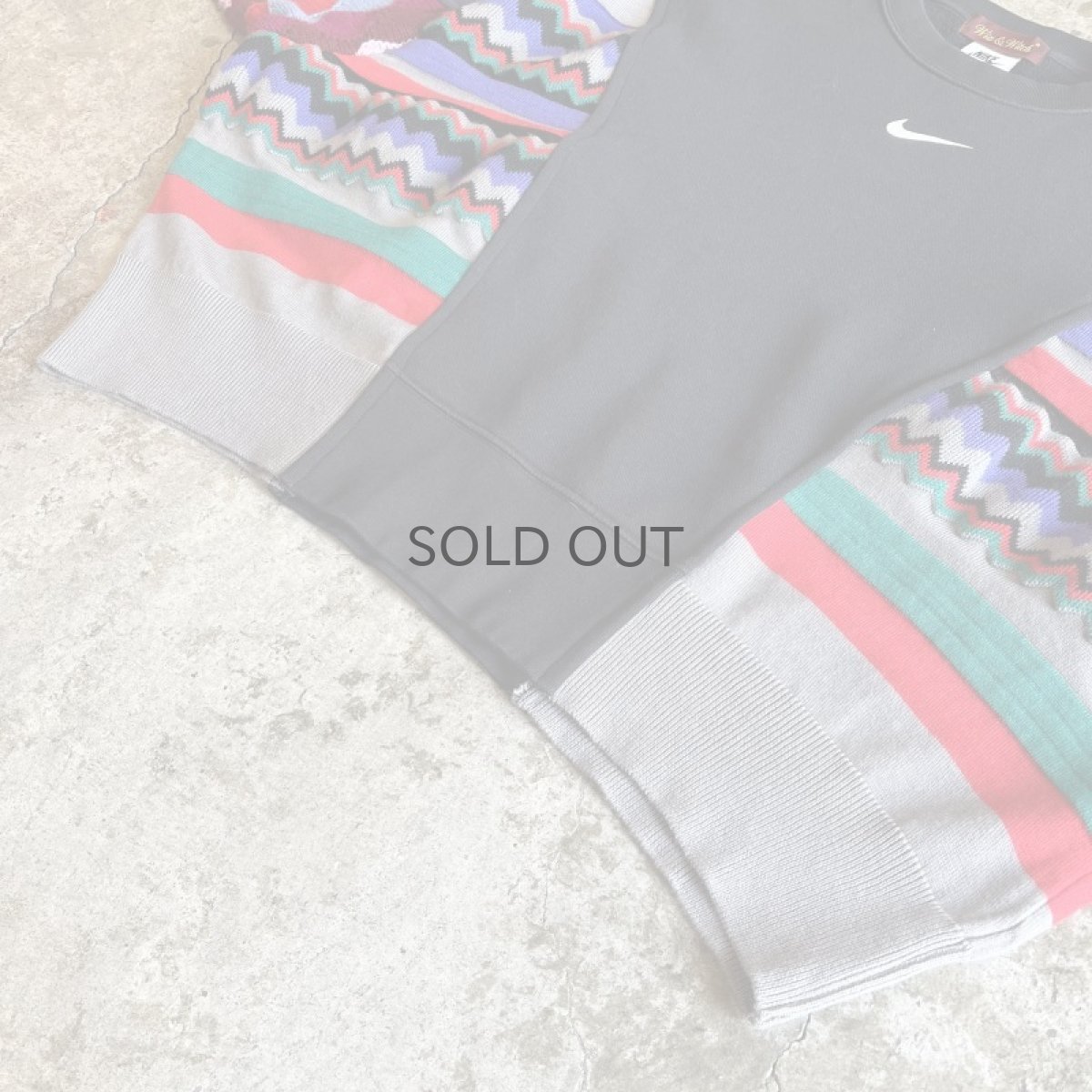 画像4: 【Wiz&Witch】"UNITED" MIX FABRIC SWEAT / OS (4)