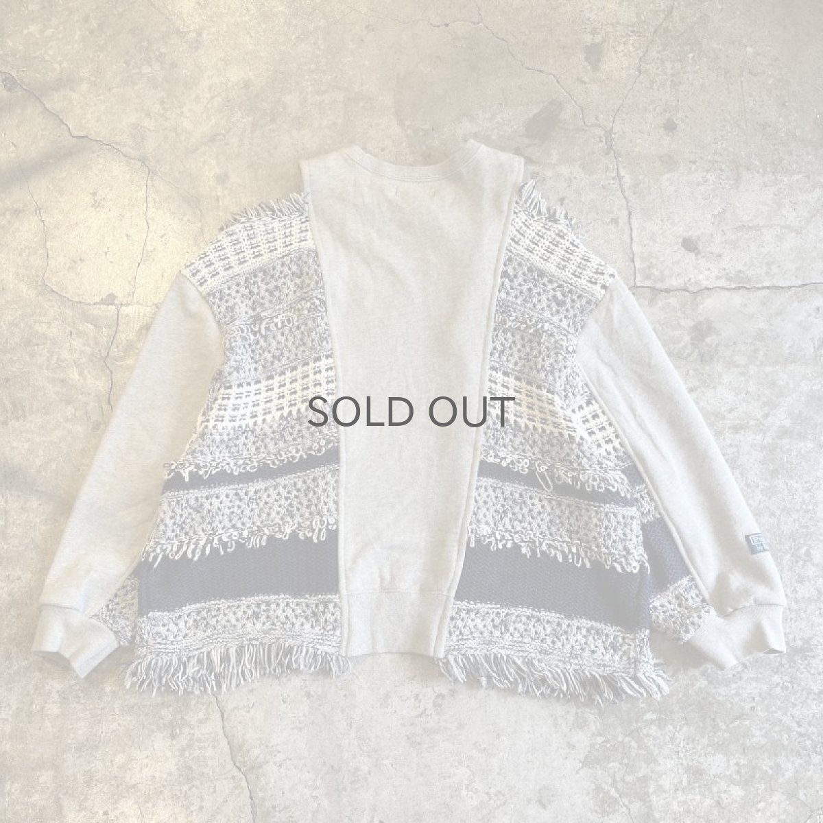 画像2: 【Wiz&Witch】"UNITED" MIX FABRIC SWEAT / OS (2)