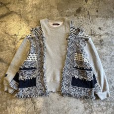 画像1: 【Wiz&Witch】"UNITED" MIX FABRIC SWEAT / OS (1)